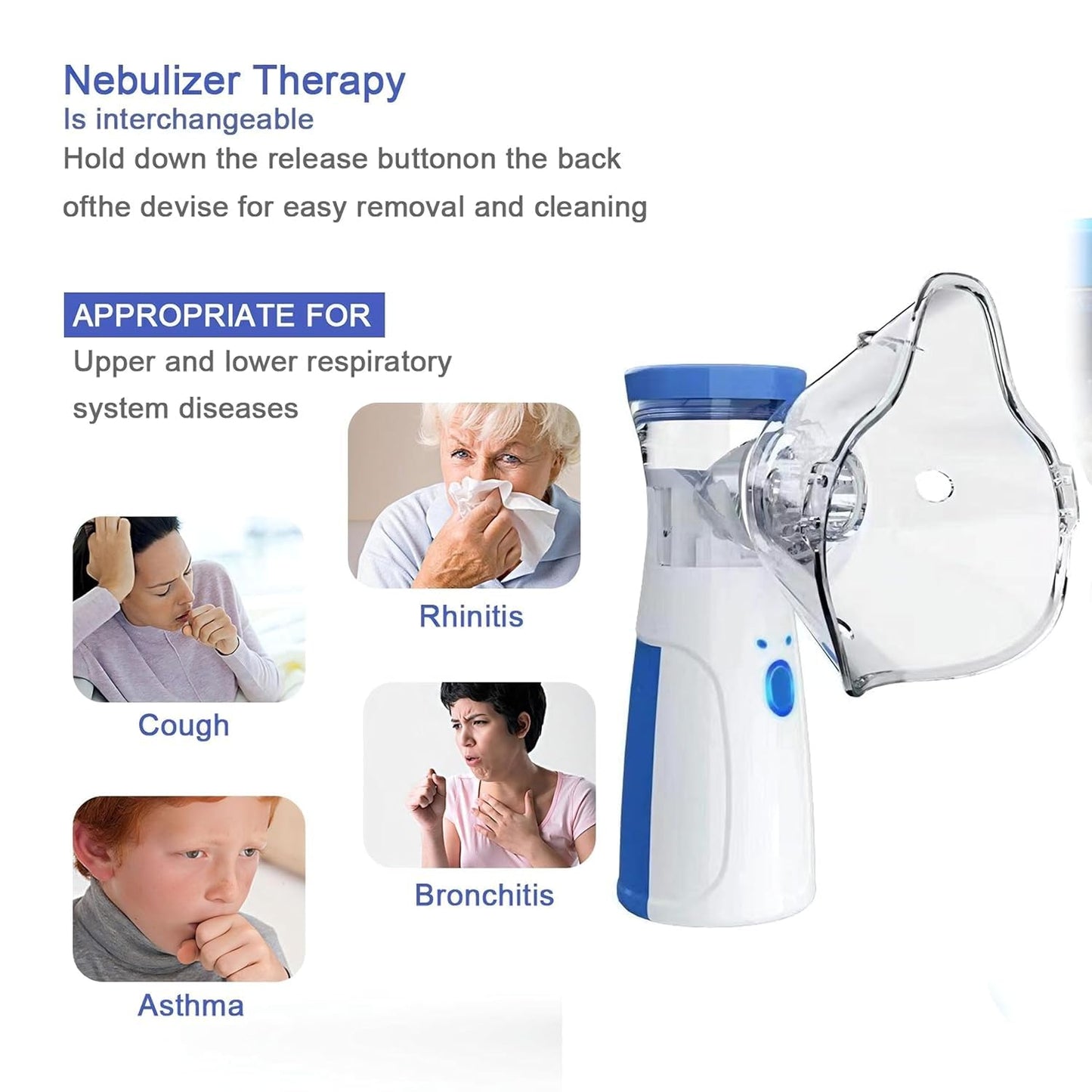 Portable Nebulizer Machine For Adult & Kids (By Air)